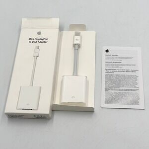 Official Apple Mini DisplayPort to VGA Adapter A1307 MB572Z/B Mac Open Box